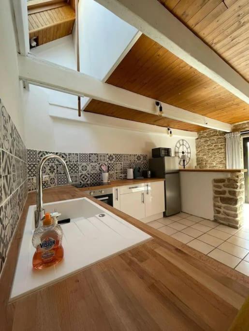 Maison De Pecheur Bord De Mer Bois Et Pierre 6-8 Pers Plobannalec Eksteriør billede