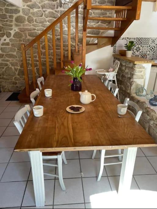 Maison De Pecheur Bord De Mer Bois Et Pierre 6-8 Pers Plobannalec Eksteriør billede