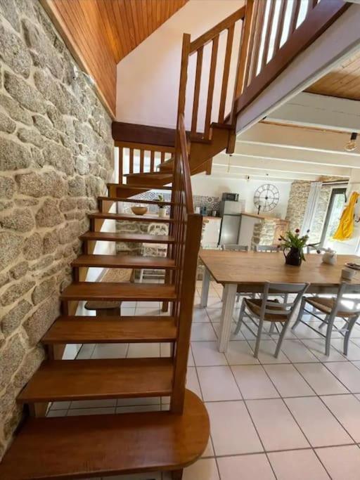 Maison De Pecheur Bord De Mer Bois Et Pierre 6-8 Pers Plobannalec Eksteriør billede